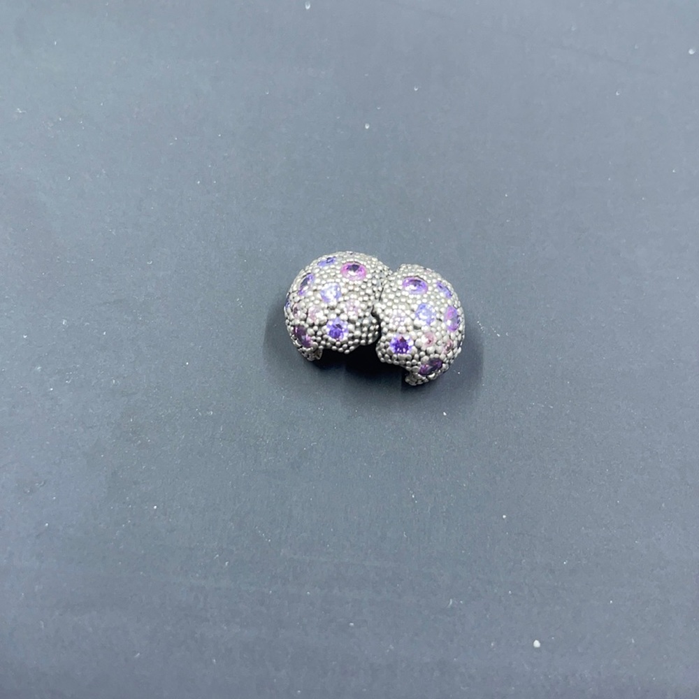 Purple CZ charm
